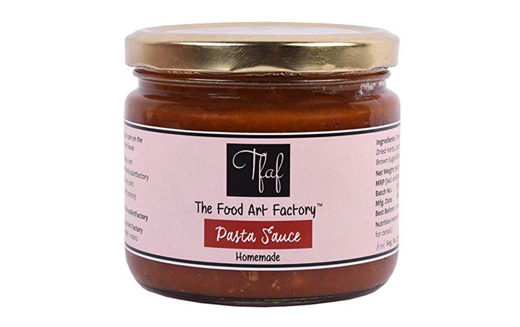The Food Art Factory Pasta Sauce    Glass Jar  300 grams
